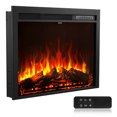thumbnail image 1 of KFFKFF Electric Fireplace Insert, 35 inch Recessed and Wall Mounted with Adjustable Flame Color Brightness & 8h Timer & Remote Control, 5000BTU Black, 1 of 9
