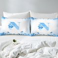 thumbnail image 4 of Erosebridal Letter Initial Bed Sheets Set Queen Size,Monogrammed Personalized Bedding Queen Size,Flower Decor,Ultra Soft,4 Pieces, 4 of 7
