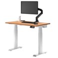 thumbnail image 1 of Desky Bureau Assis-Debout Mini Double - Chêne Prime / 32 x 20 Pouces / Blanc, 1 of 10