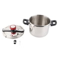 thumbnail image 2 of Stainless Steel Pressure Cooker, 5L/6L/8L Stovetop Pressure Canner With Easy Lock Lid, Gas & Induction Compatible Rice Cooker Explosion Proof Pressure Pot For Home, Commercial, 2 of 8