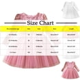 thumbnail image 3 of Cowsor Baby Girl Dress Flower Tulle Party Dresses Princess Pageant Birthday Wedding, 3 of 7