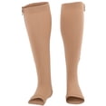 thumbnail image 1 of Chaussettes de Compression à Bout Ouvert à Fermeture Éclair Antidérapante Manches de Protection des Pieds (L / XL ), 1 of 14