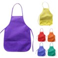 thumbnail image 3 of Kids Children Non-woven Fabric Pocket Apron Kitchen Painting DIY Art Class Cover, 3 of 6