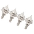 thumbnail image 1 of Ensemble de Pointes pour Haut-Parleurs, 4 Pcs Pointes d'Isolation en Acier Inoxydable pour Haut-Parleurs à Hauteur Réglable, Pieds Coniques de Support d'Isolation pour Plateau Tournant de Haut-Parleur Hi-Fi Antichoc pour Amplificateur Lecteur CD DVD, 1 of 7