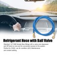 thumbnail image 2 of R134A R12 R22 Air Conditioning Refrigerant Charge Hose 1/4'' SAE Thread 60''/1.524m Long Red/Yellow/Blue Tube with Ball Valve, 2 of 8