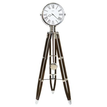 HOWARD MILLER CHAPLIN TRIPOD WOOD FLOOR CLOCK 615070