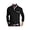 Black, variant on Men's Long Sleeve Thermal Button Polo Shirt Cotton with Pocket: Classic Style Ultimate Comfort for Fall Winter - Casual Wear