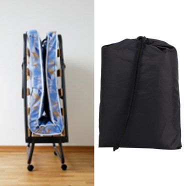 Portable Foldable Black Bed Protective Cover, Bed Cover, For Home Bedroom Indoor Outdoor 102x33x104 Cm