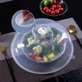 thumbnail image 3 of Bmisegm Microwave Plate Cover Transparent Cover An Ti Splatter Lid with Steam Vents Holes and Handle Microwave Cover for Food Microwave Oven Heating Cover Oil Proof Closure Bags & lids & Boxes A, 3 of 5