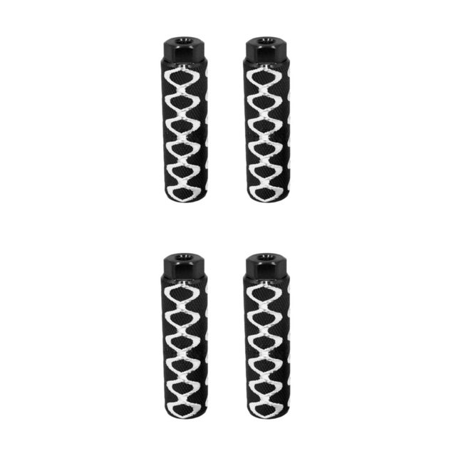 maskred 2pcs/set Lightweight And Non-skid Surface Cylinder Seat Axle Stunt Pegs For Any black 2Set