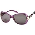thumbnail image 2 of Readers .com le Delia Lunettes de Lecture Bifocales Lecteur Soleil, Style Rétro Carré pour Femmes (Violet +2,00), 2 of 4