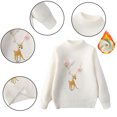 thumbnail image 3 of QUDDERR Chandail-Over pour Filles et Garçons 2-13T, Col Rond, Tricot en Polaire, Épais, Automne Hiver, 3 of 9