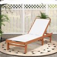 thumbnail image 3 of Gymax Chaise Longue Inclinable en Bois pour Patio Extérieur avec Dossier Réglable, 3 of 9