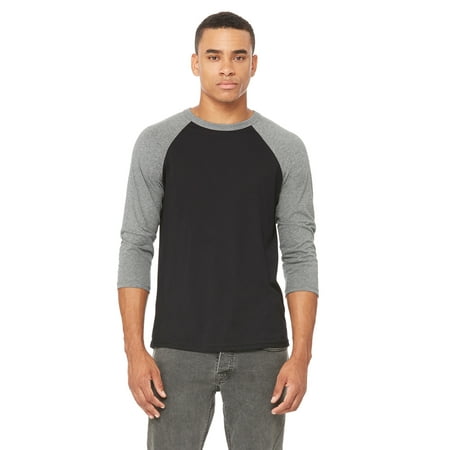 Bella + Canvas Unisex 3/4-Sleeve Baseball T-Shirt