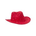 thumbnail image 2 of Chapeau de Cowboy à Garniture de Paillettes Scintillantes (Rouge), 2 of 2