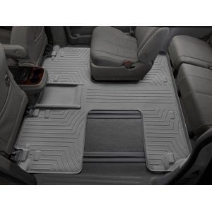 Fits 2011-2020 Toyota Sienna Weathertech Floor Liner 463004 FloorLiner; Molded Fit; Gray; Thermoplastic Polyolefin TPO Vacuum Formed Material; 1 Piece