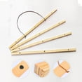 thumbnail image 4 of serony 21CM-61CM DIY Magnetic Wooden Photo Hanger Frame Scroll Print Poster Picture 51cm, 4 of 8