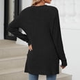 thumbnail image 4 of Yuyuzo Cardigan for Women 2024 Fall Ribbed Knit Sweater Open Front Long Sleeve Outwear with Pockets, 4 of 6