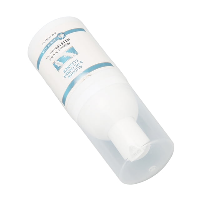 Aligner Cleaner, Lasting Scent Care 30ML Refeshing Reduce Odor Retainer Cleaning Foam Safe Mild for Home