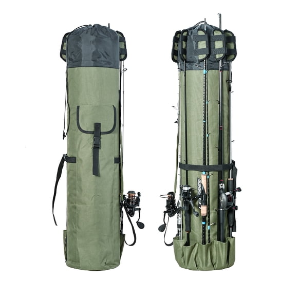 FISHING Storage bag,Rod Durable Portable Poles With Reels 5pcs Poles With 600d 5pcs Poles Rod 600d 5pcs Huiop With Reels Rod Qisuo Rod Rod