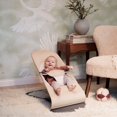 thumbnail image 2 of BabyBjorn Transat Balance en Tissu Tissé Doux - Kaki/beige sur Cadre Gris Foncé, 2 of 2