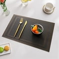 thumbnail image 2 of Bovemsi Kitchen Placemats Kitchen Placemats Heat Place Mats Washable PVC Table Mats Woven Vinyl Plastic Placemats For Dining Table Non Slip Stain Kitchen Table Placemats, 2 of 7