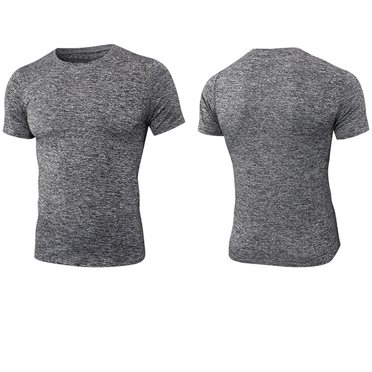 AherBiu T-Shirts d'Entraînement pour Hommes Séchage Rapide Extensibles Manches Courtes T-Shirts pour Hommes Col Rond Coupe Ajustée Athlétique Gym Course T-Shirts