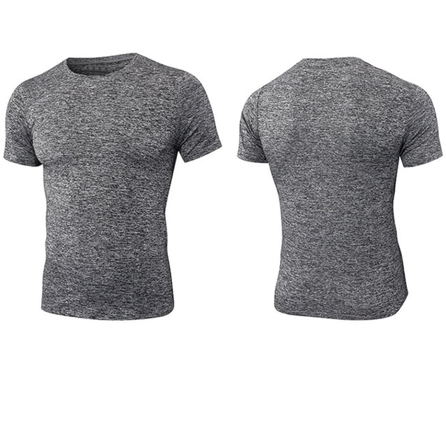 Gspmoly Mens Sweatshirt, Men'S Solid Color Drying Sport Train Short Sleeved Round Neck Shirts Summer Tops Holiday Deals