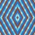 thumbnail image 1 of Ahgly Company Tapis d'Intérieur Lavable à la Machine, Carré, Transitionnel, Bleu de Midi, Tapis de Zone, 4 Pieds Carré, 1 of 7