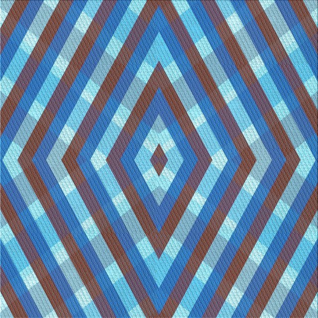 Ahgly Company Tapis d'Intérieur Lavable à la Machine, Carré, Transitionnel, Bleu de Midi, Tapis de Zone, 4 Pieds Carré