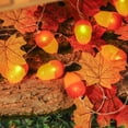 thumbnail image 4 of TaTaai Gift Fall Decor Maple Leaves Acorn Lights String, Fall String Lights Plug in with LED Maple Leaf Acorn Light for Home Porch Fireplace Autumn Harvest Party Thanksgiving Decor, 4 of 7