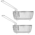 thumbnail image 1 of 2 Pcs Paniers de Frites en Acier Inoxydable Pratiques Gadget de Cuisine, 1 of 8