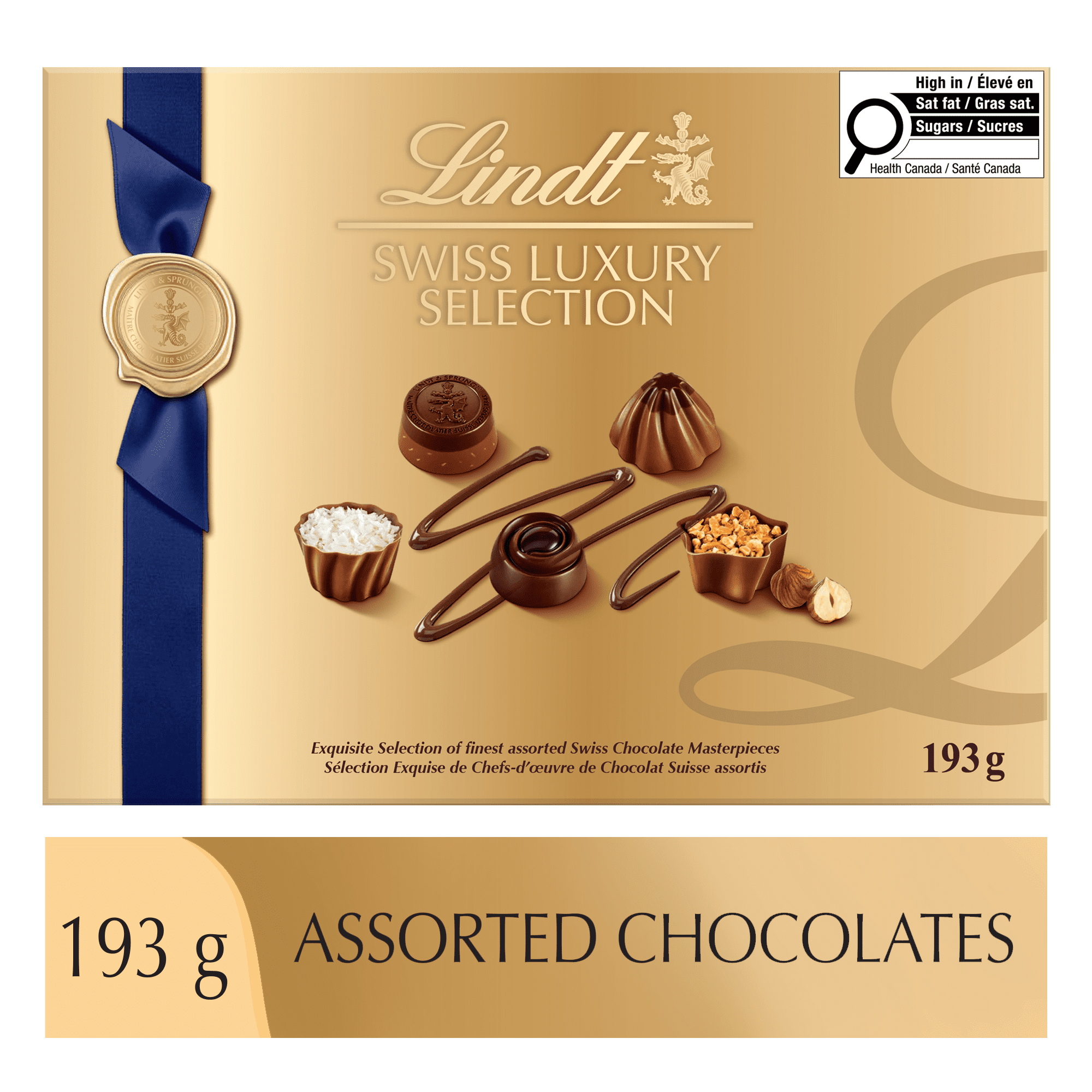 Lindt SWISS LUXURY SELECTION Assorted Chocolate Pralines Gift Box
