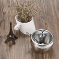 thumbnail image 2 of Zootealy High-end Durable Stainless Steel Sugar Bowl with Lid and Sugar Spoon Versatile Seasoning Container 1PCS, 2 of 7