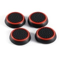 thumbnail image 3 of Housse pour Joystick, Accessoire de Manette, 4 Pcs, Housse de Remplacement en Silicone pour Manette, Prise pour Joystick, pour PS3, Rouge, 3 of 3