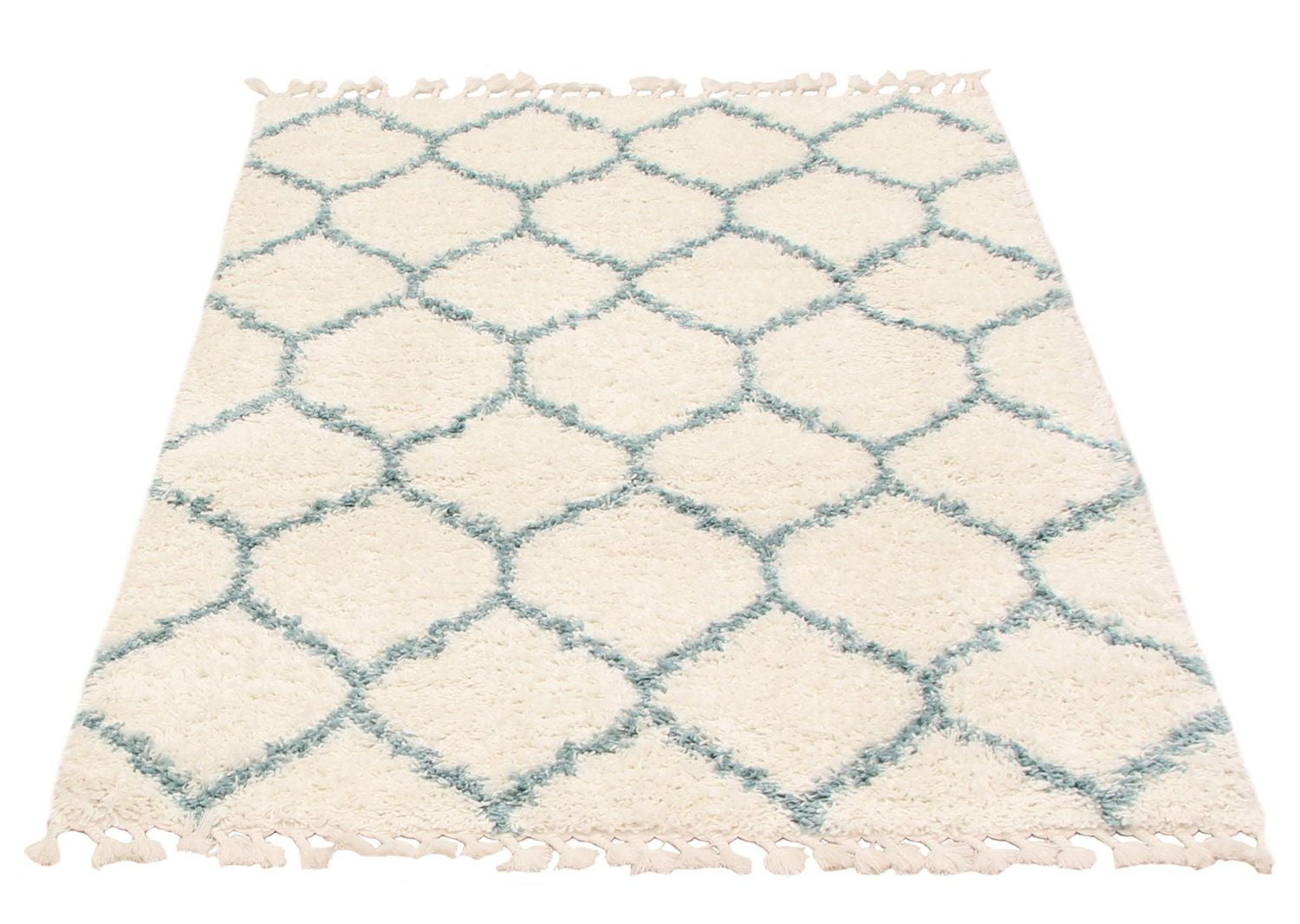 Tapis ECARPET Super Doux pour le Salon et la Chambre Grammercy Trellis Ivoire