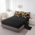 thumbnail image 3 of Erosebridal Geometric Stripe Bedding Sets Twin Size,Abstract Artwork Comforter Sets with Sheets,Geometry Lines Decor,Reversible,7pcs, 3 of 5