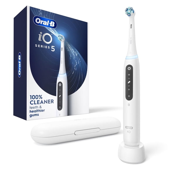 Oral-B iO Series 5 Electric Toothbrush with Brush Head, Rechargeable, White