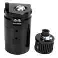thumbnail image 1 of Oil Reservoir Tank, Professional Compact Sturdy Oil Catch Cans Rustproof Aluminium Alloy Efficient With Breather Filter For Car Black, 1 of 8