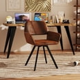 thumbnail image 4 of Homy Casa Computer Desk with Live Edge Perfect for Home Office PC Workspace, Walnut, 4 of 9