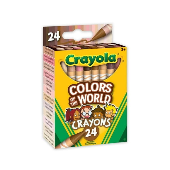 Crayola Couleurs du Monde Craies de Cire Ton Peau, 24 Unités