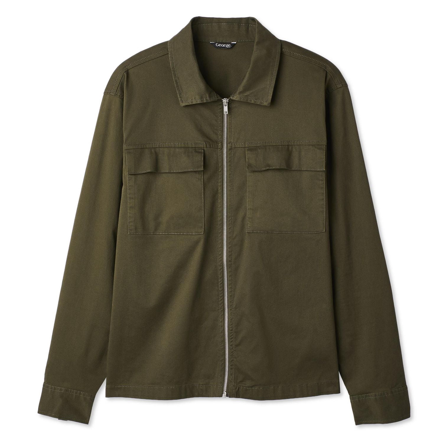 Chemise d’extérieur zippée sur la longueur George pour hommes