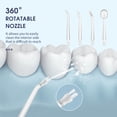 thumbnail image 3 of Water Flosser Cordless Oral Irrigator IPX7 Waterproof Cordless Teeth Cleaner 3 Modes USB Rechargeable Flosser, 3 of 8