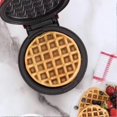 thumbnail image 2 of 350w Mini Waffle Maker Kitchen Electric Cake Baking Pan Kids Breakfast Machine, 2 of 4