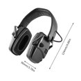 thumbnail image 3 of Electronic Folding Ear Protector Anti-Noise Earmuffs for Shooting Hu nting, 3 of 7
