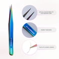 thumbnail image 2 of Curacoro Lash Tweezer - Professional & Precision Fiber Tip Grip Lash Tweezers for Eyelash Extensions, Multi Shapes & Purposes Tweezers for Volume, Isolation & Classic Lashes (Galaxy, La Classique), 2 of 8