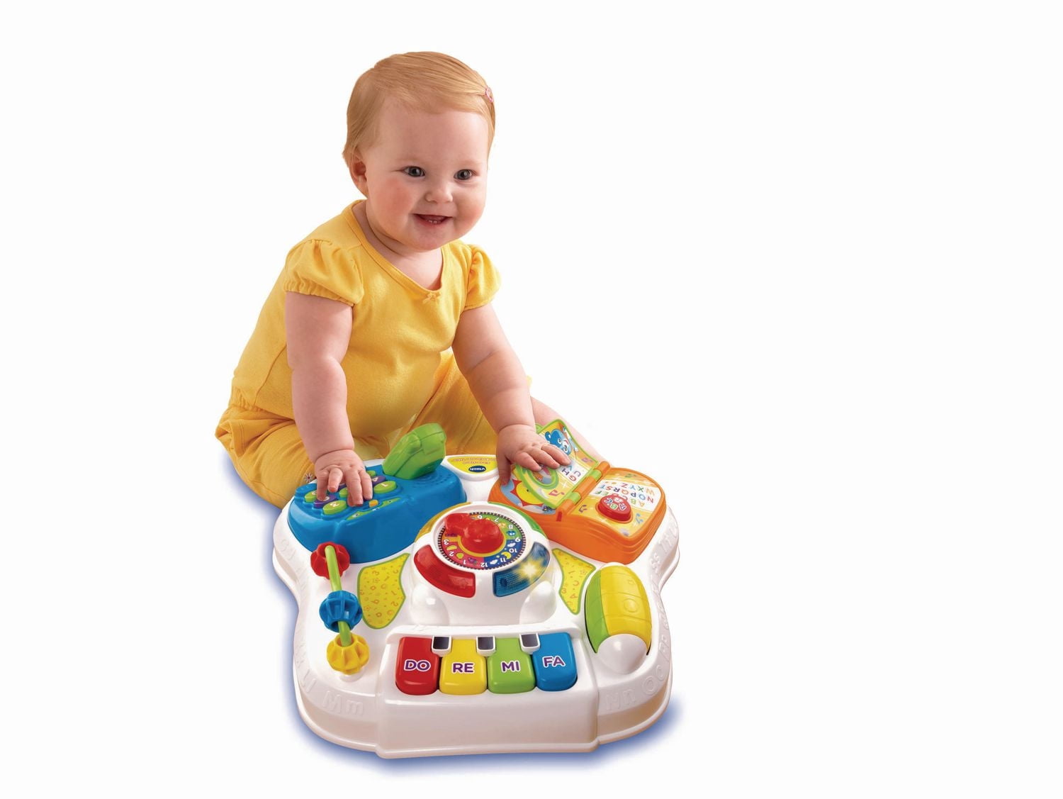 VTech Table d’éveil parlante 2 en 1 - Jouet d'éveil pour bébé - Exclusif à Walmart - Version anglaise