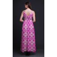 thumbnail image 3 of Bimba Tie-Dye Ladies Long Floral PrintDress Spaghetti Strap V Neck Maxi Beach Wear-Small, 3 of 6