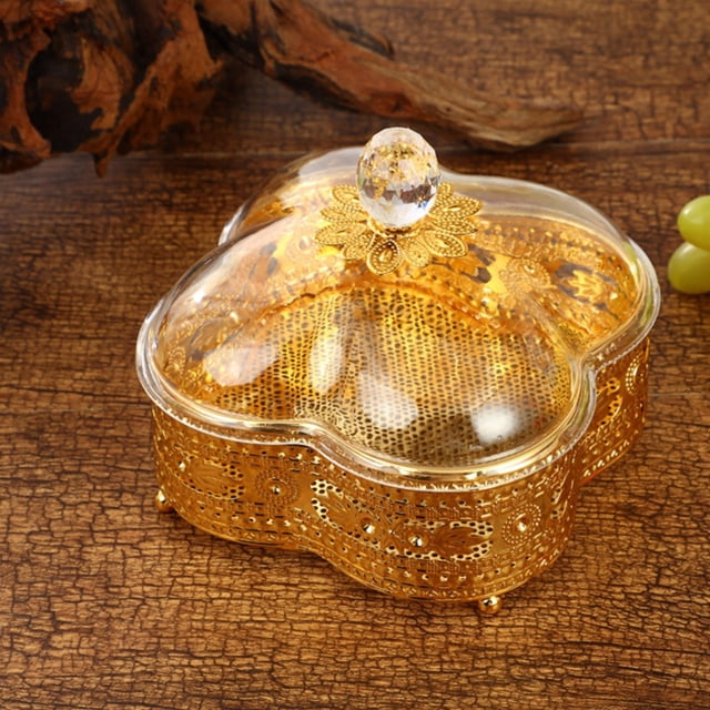 Iodue Food Storage Cookie Jar Decorative Jar With Lid Metal And Acrylic Snack Craft
