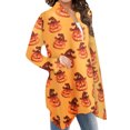 thumbnail image 2 of Honganda Cardigan Imprimé Halloween pour Femmes, Manteau Ample à Manches Longues, 2 of 7